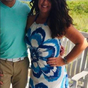 Floor length halter Dress